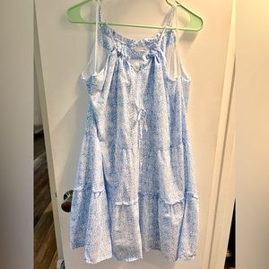 Blue & White Dress